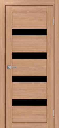 Полотно Турин 505 АПС SB ясень тёмный Цвет Ясень тёмный Размер 600х2000мм Покрытие Экошпон Стекло Черное