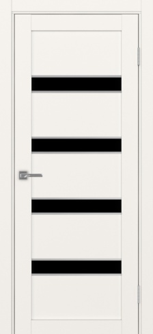 Полотно Турин 505 АПС SC бежевый Размер 800х2000мм Покрытие Экошпон Стекло Черное