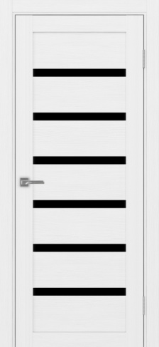 Полотно Турин 507 белый лёд Цвет Белый лёд Размер 600х2000мм Покрытие Экошпон Стекло Черное