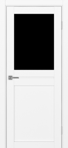 Полотно Турин 520.211 белый снежный Размер 600х2000мм Покрытие Экошпон Стекло Черное