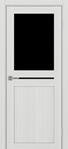 Полотно Турин 520.221 ясень серебристый Размер 800х2000мм Покрытие Экошпон Стекло Черное