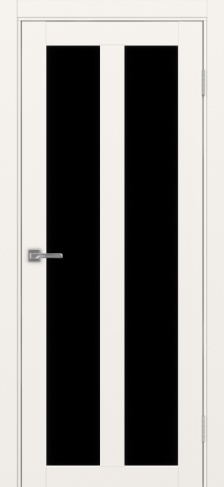 Полотно Турин  521.22 бежевый Размер 700х2000мм Покрытие Экошпон Стекло Черное