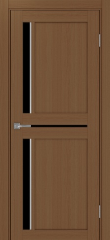 Полотно Турин  523.221АПП SC орех Размер 800х2000мм Покрытие Экошпон Стекло Черное