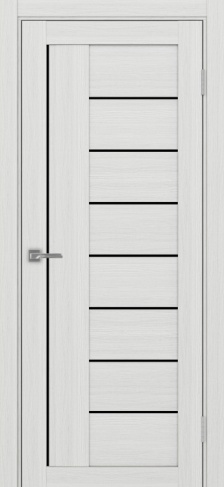 Полотно Турин  524 ясень серебристый Размер 700х2000мм Покрытие Экошпон Стекло Черное