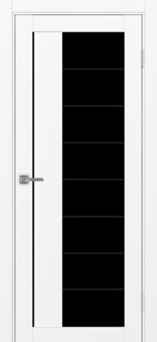 Полотно Турин  524АСС SB белый снежный Размер 600х2000мм Покрытие Экошпон Стекло Черное