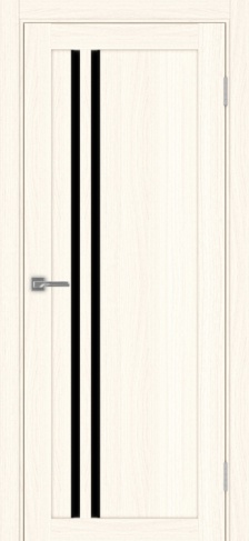 Полотно Турин  525АПС SB ясень светлый Размер 800х2000мм Покрытие Экошпон Стекло Черное