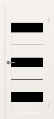 Полотно Турин  526 бежевый Размер 700х2000мм Покрытие Экошпон Стекло Черное