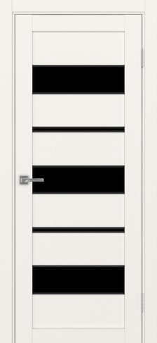 Полотно Турин  526АПП SB лакобель чёрный бежевый Цвет Бежевый Размер 700х2000мм Покрытие Экошпон Стекло Черное