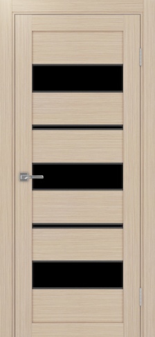 Полотно Турин  526АПП SB лакобель чёрный дуб белёный Цвет Дуб белёный Размер 600х2000мм Покрытие Экошпон Стекло Черное