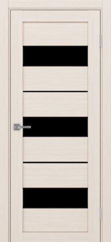 Полотно Турин  526АПП SB лакобель чёрный ясень перламутровый Цвет Ясень перламутр Размер 700х2000мм Покрытие Экошпон Стекло Черное