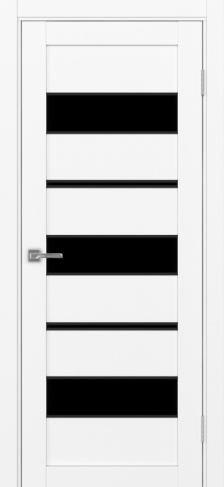 Полотно Турин 526АПП max SB лакобель чёрный белый снежный Цвет Белый снежный Размер 700х2000мм Покрытие Экошпон Стекло Черное