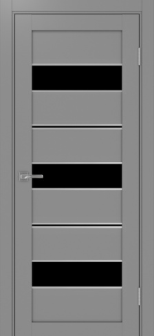 Полотно Турин 526АПП max лакобель чёрный серый Цвет Серый Размер 800х2000мм Покрытие Экошпон Стекло Черное