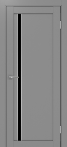 Полотно Турин  527АПС серый Цвет Серый Размер 600х2000мм Покрытие Экошпон Стекло Черное