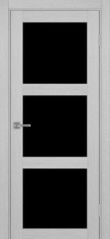 Полотно Турин  530.222 дуб серый Цвет Дуб серый Размер 700х2000мм Покрытие Экошпон Стекло Черное