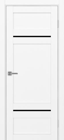 Полотно Турин  532.12121 белый снежный Цвет Белый снежный Размер 800х2000мм Покрытие Экошпон Стекло Черное