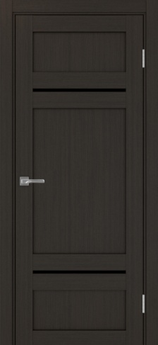 Полотно Турин  532.12121 венге Цвет Венге Размер 800х2000мм Покрытие Экошпон Стекло Черное