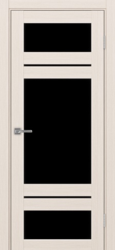 Полотно Турин  532.22222 ясень перламутровый Цвет Ясень перламутр Размер 700х2000мм Покрытие Экошпон Стекло Черное