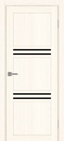 Полотно Турин 553 ясень светлый Цвет Ясень светлый Размер 700х2000мм Покрытие Экошпон Стекло Черное