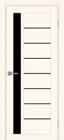 Полотно Турин 554 ясень светлый Цвет Ясень светлый Размер 700х2000мм Покрытие Экошпон Стекло Черное