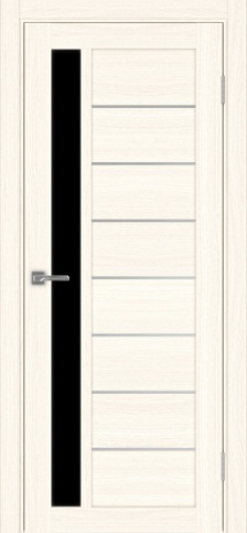 Полотно Турин 554АПП SC Цвет Ясень светлый Размер 700х2000мм Покрытие Экошпон Стекло Черное