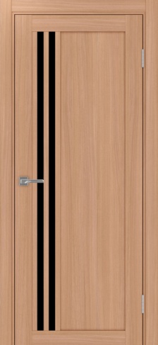 Полотно Турин 555 ясень тёмный Цвет Ясень тёмный Размер 600х2000мм Покрытие Экошпон Стекло Черное