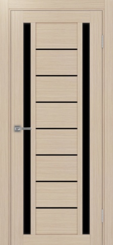 Полотно Турин 558 дуб белёный Цвет Дуб белёный Размер 800х2000мм Покрытие Экошпон Стекло Черное