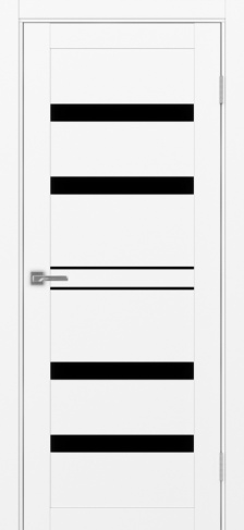 Полотно Турин 561 белый снежный Цвет Белый снежный Размер 600х2000мм Покрытие Экошпон Стекло Черное