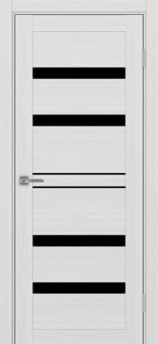 Полотно Турин 561 ясень серебристый Цвет Ясень серебристый Размер 800х2000мм Покрытие Экошпон Стекло Черное